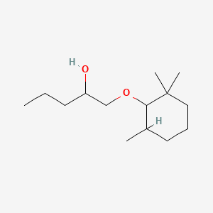 molecular formula C14H28O2 B8729885 1-[(2,2,6-Trimethylcyclohexyl)oxy]pentan-2-OL CAS No. 87887-12-5