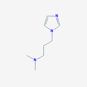 molecular formula C8H15N3 B8729905 1H-Imidazole-1-propanamine, N,N-dimethyl- CAS No. 133538-63-3