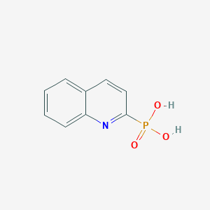molecular formula C9H8NO3P B8729978 Quinolin-2-ylphosphonic acid CAS No. 14646-14-1