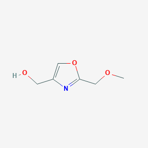 molecular formula C6H9NO3 B8729992 (2-(Methoxymethyl)oxazol-4-yl)methanol 