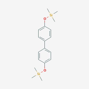 molecular formula C18H26O2Si2 B087300 Silane, [[1,1'-biphenyl]-4,4'-diylbis(oxy)]bis[trimethyl- CAS No. 1094-86-6