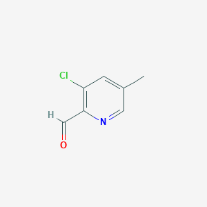 molecular formula C7H6ClNO B8730011 3-Chloro-5-methylpyridine-2-carbaldehyde CAS No. 780801-56-1