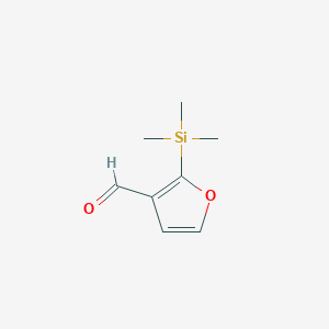 molecular formula C8H12O2Si B8730071 2-(Trimethylsilyl)furan-3-carbaldehyde CAS No. 137044-67-8