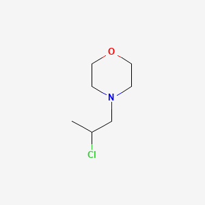 molecular formula C7H14ClNO B8730142 4-(2-Chloropropyl)morpholine 