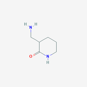 molecular formula C6H12N2O B8730274 3-(Aminomethyl)piperidin-2-one 