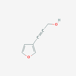 molecular formula C7H6O2 B8730377 3-(Furan-3-yl)prop-2-yn-1-ol CAS No. 54356-08-0
