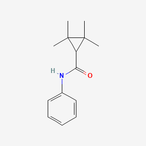 molecular formula C14H19NO B8730403 N-Phenyl-2,2,3,3-tetramethylcyclopropanecarboxamide 