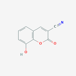 molecular formula C10H5NO3 B8730468 8-Hydroxy-2-oxo-2H-1-benzopyran-3-carbonitrile CAS No. 76239-05-9