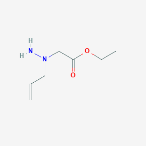 molecular formula C7H14N2O2 B8730479 Ethyl (1-allylhydrazino)acetate CAS No. 671198-40-6
