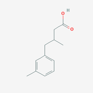 molecular formula C12H16O2 B8730493 3-methyl-4-(3-methylphenyl)butanoic Acid 