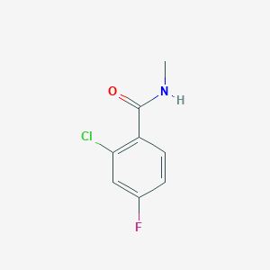molecular formula C8H7ClFNO B8730528 2-chloro-4-fluoro-N-methylbenzamide 