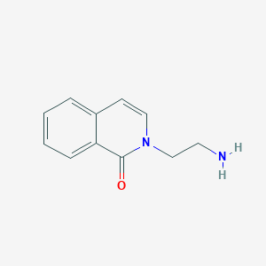 molecular formula C11H12N2O B8730585 2-(2-Aminoethyl)-2H-isoquinolin-1-one 