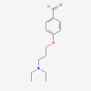 molecular formula C14H21NO2 B8730589 4-[3-(Diethylamino)propoxy]benzaldehyde CAS No. 26815-09-8