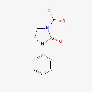 molecular formula C10H9ClN2O2 B8730669 2-Oxo-3-phenylimidazolidine-1-carbonyl chloride CAS No. 62868-24-0