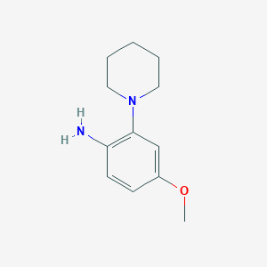 molecular formula C12H18N2O B8730744 4-Methoxy-2-piperidin-1-yl-phenylamine 