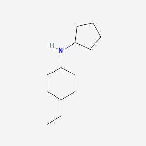 molecular formula C13H25N B8730775 N-cyclopentyl-4-ethylcyclohexan-1-amine CAS No. 920280-46-2