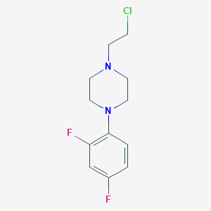 molecular formula C12H15ClF2N2 B8730804 1-(2-Chloroethyl)-4-(2,4-difluorophenyl)piperazine CAS No. 115762-33-9