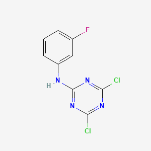 (4,6-Dichloro-[1,3,5]triazin-2-yl)-(3-fluoro-phenyl)-amine