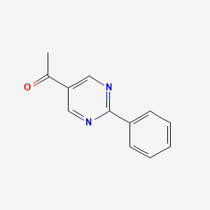 molecular formula C12H10N2O B8730862 1-(2-Phenylpyrimidin-5-yl)ethanone 