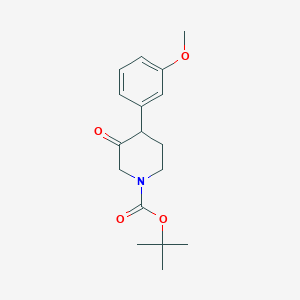 molecular formula C17H23NO4 B8730876 Tert-butyl 4-(3-methoxyphenyl)-3-oxopiperidine-1-carboxylate CAS No. 1354951-28-2