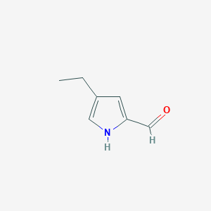 molecular formula C7H9NO B8730903 4-Ethyl-1H-pyrrole-2-carbaldehyde 