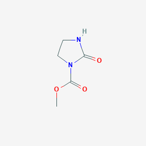 molecular formula C5H8N2O3 B8730912 Methyl 2-oxoimidazolidine-1-carboxylate CAS No. 41730-78-3