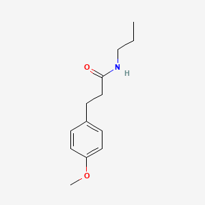 molecular formula C13H19NO2 B8730919 3-(4-Methoxy-phenyl)-N-propyl-propionamide 