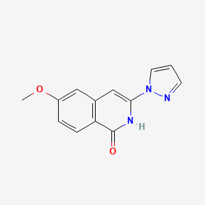 6-Methoxy-3-(1H-pyrazol-1-yl)isoquinolin-1(2H)-one