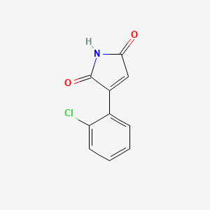 molecular formula C10H6ClNO2 B8731205 3-(2-Chlorophenyl)-1H-pyrrole-2,5-dione 