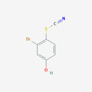 molecular formula C7H4BrNOS B8731220 3-Bromo-4-thiocyanatophenol CAS No. 404389-59-9