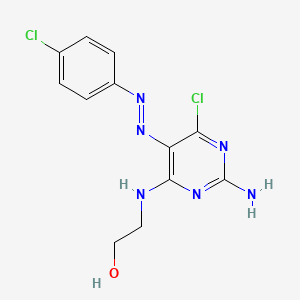 Ethanol,2-[[2-amino-6-chloro-5-[2-(4-chlorophenyl)diazenyl]-4-pyrimidinyl]amino]-