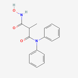 B8731355 2-(N,N-Diphenylcarbamoyl)-propionohydroxamic acid CAS No. 65050-91-1