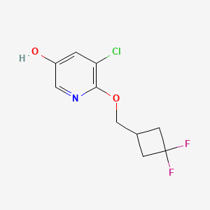 5-Chloro-6-((3,3-difluorocyclobutyl)methoxy)pyridin-3-OL