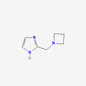 molecular formula C7H11N3 B8731371 2-(Azetidin-1-ylmethyl)-1H-imidazole 