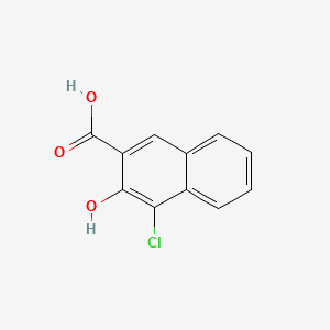 molecular formula C11H7ClO3 B8731402 2-Naphthalenecarboxylic acid, 4-chloro-3-hydroxy- CAS No. 56961-90-1