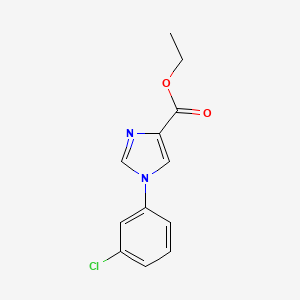 molecular formula C12H11ClN2O2 B8731416 Ethyl 1-(3-chlorophenyl)-1H-imidazole-4-carboxylate CAS No. 114067-90-2