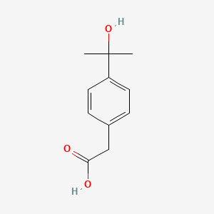 molecular formula C11H14O3 B8731428 [4-(1-Hydroxy-1methylethyl)phenyl]acetic acid 
