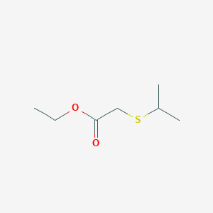 molecular formula C7H14O2S B8731474 Ethyl (isopropylthio)acetate CAS No. 89794-70-7