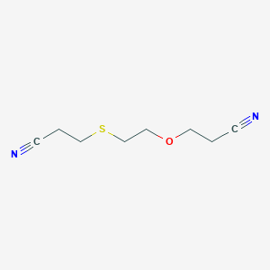 molecular formula C8H12N2OS B8731491 3-{[2-(2-Cyanoethoxy)ethyl]sulfanyl}propanenitrile CAS No. 62508-38-7