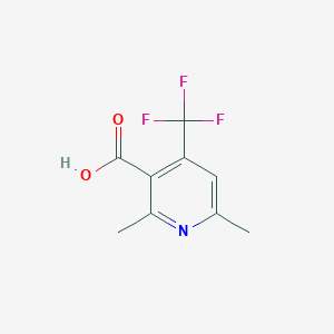 molecular formula C9H8F3NO2 B8731506 2,6-Dimethyl-4-trifluoromethyl-nicotinic acid 