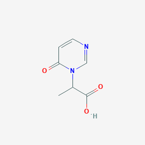 molecular formula C7H8N2O3 B8731554 2-[6-oxopyrimidin-1(6H)-yl]propanoic acid CAS No. 1190392-09-6