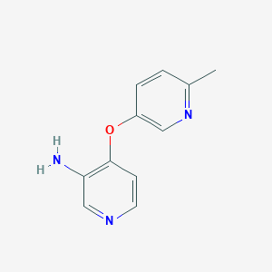 molecular formula C11H11N3O B8731597 4-[(6-Methylpyridin-3-yl)oxy]pyridin-3-amine CAS No. 919118-81-3