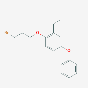 molecular formula C18H21BrO2 B8731602 1-(3-bromopropoxy)-4-phenoxy-2-propylBenzene CAS No. 228579-10-0