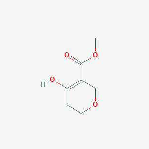 molecular formula C7H10O4 B8731608 methyl 4-hydroxy-5,6-dihydro-2H-pyran-3-carboxylate 