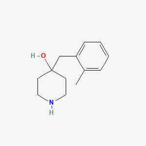 molecular formula C13H19NO B8731629 4-(2-Methylbenzyl)piperidin-4-ol 