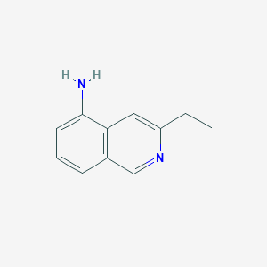 molecular formula C11H12N2 B8731634 3-Ethylisoquinolin-5-amine 