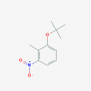 molecular formula C11H15NO3 B8731637 2-Methyl-1-[(2-methyl-2-propanyl)oxy]-3-nitrobenzene CAS No. 801282-13-3