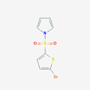 molecular formula C8H6BrNO2S2 B8731648 N-(5-bromothiophenesulfonyl)pyrrole 
