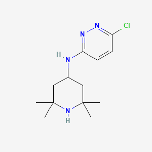 molecular formula C13H21ClN4 B8731658 6-chloro-N-(2,2,6,6-tetramethylpiperidin-4-yl)pyridazin-3-amine 