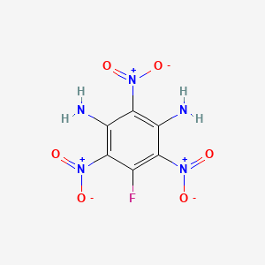 molecular formula C6H4FN5O6 B8731666 1,3-Benzenediamine, 5-fluoro-2,4,6-trinitro- CAS No. 78925-50-5